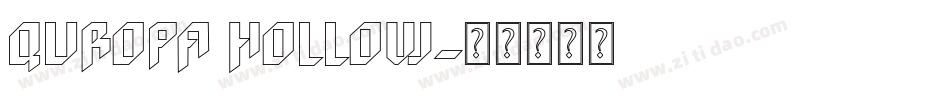 Quropa Hollow字体转换